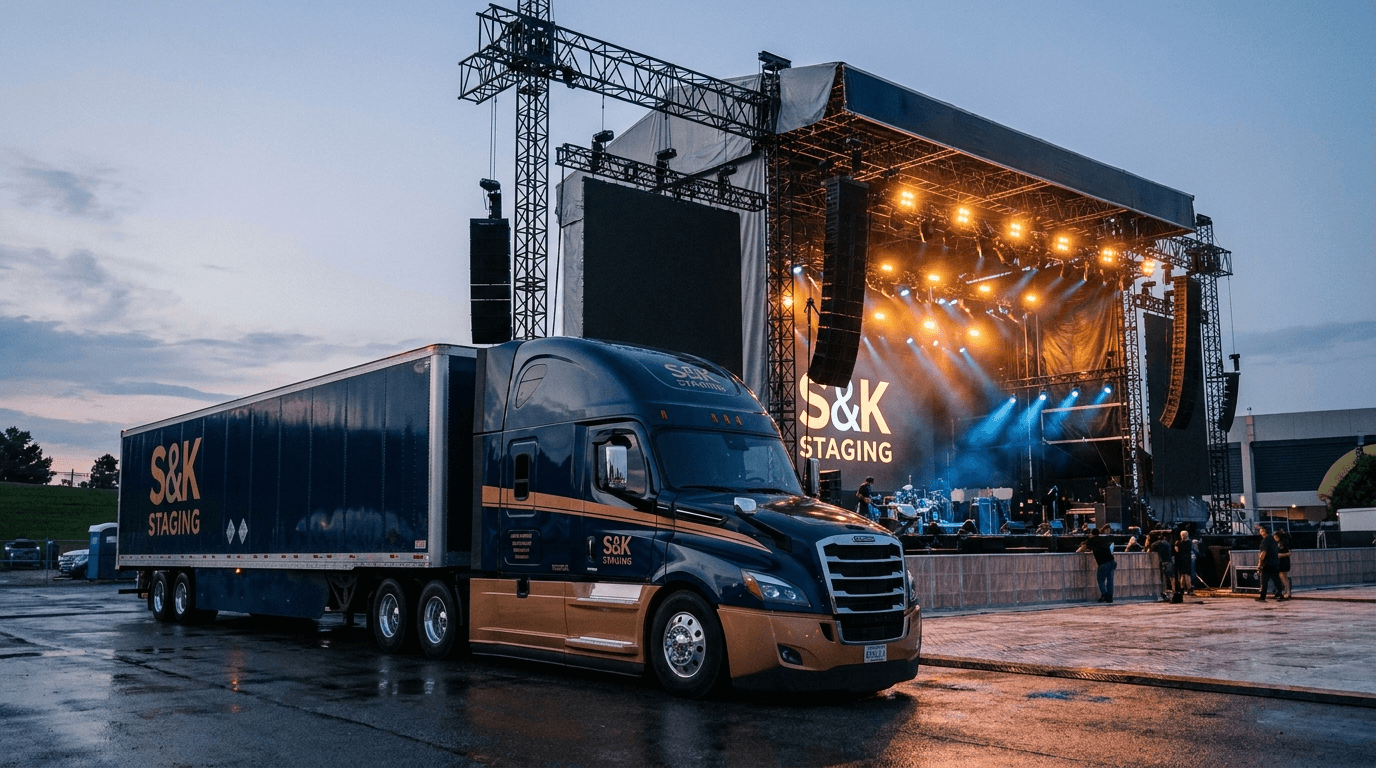 S&K Staging Co. specialized production transport fleet